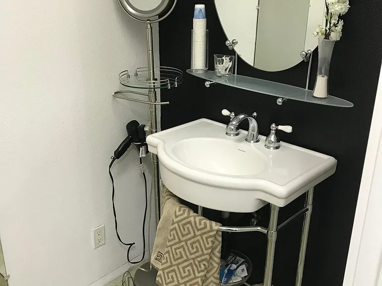 Sink in toilet room