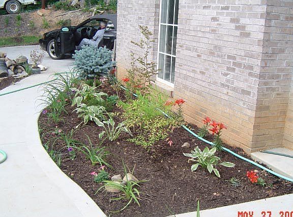 Sidewalk going to driveway