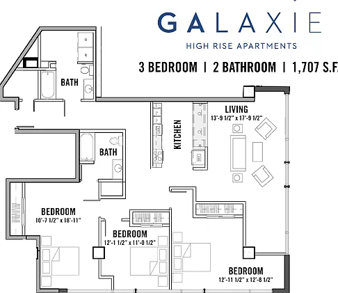 Galaxie High Rise Apartments — Photo 215