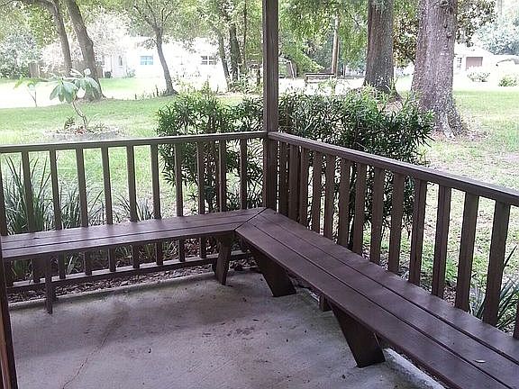 Built-in Bench -Cover Porch