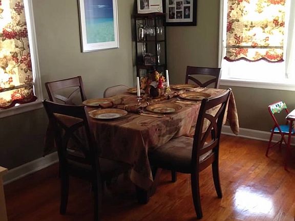 Bedroom turned into dining 