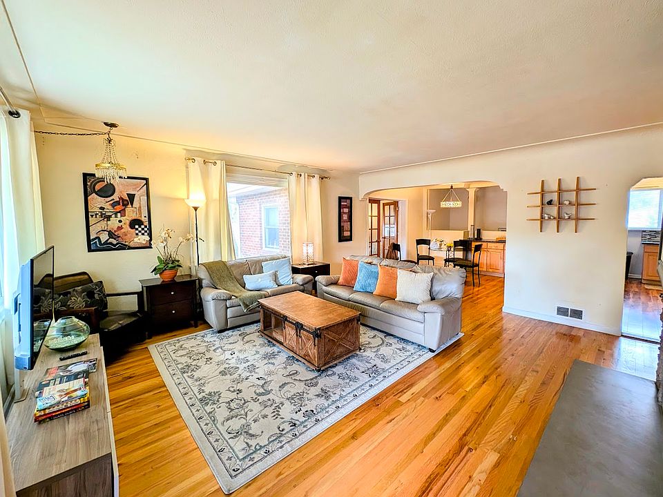 Inviting and welcoming living space with hardwood floors