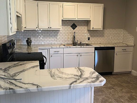 Fresh new cabinets and bar