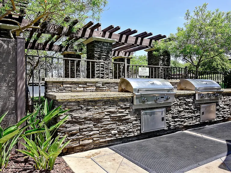 Picnic area includes an outdoor grill