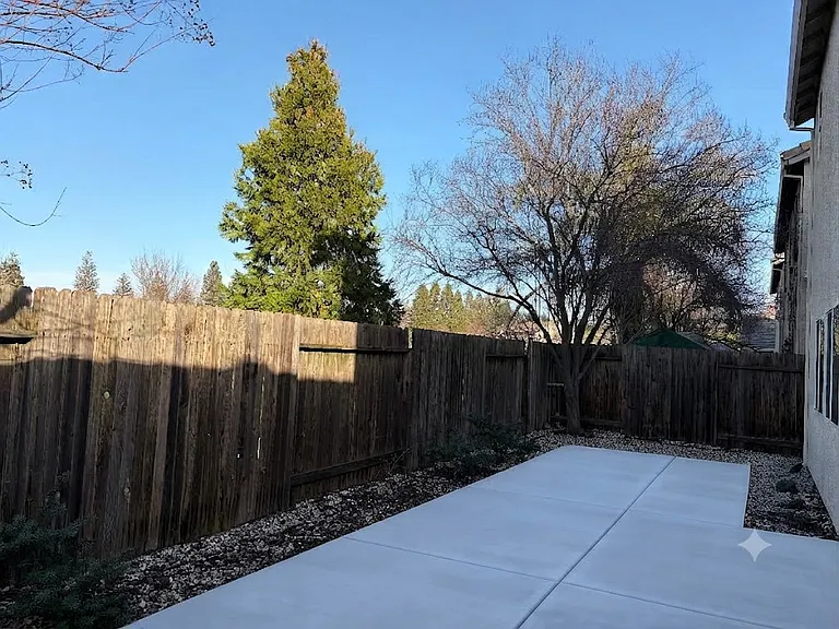 Backyard, full privacy!