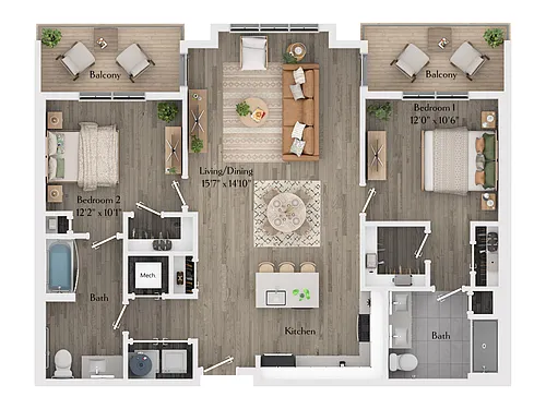 Floor plan B2