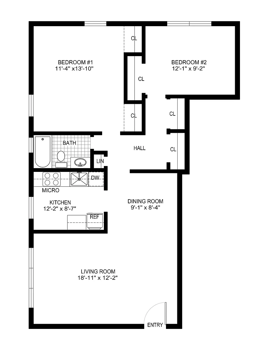 Floor plan 2 Bedroom Deluxe