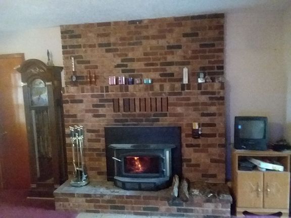 Fireplace in living room