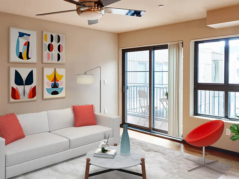 Living Room with Balcony