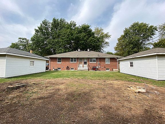 Back view of duplex.