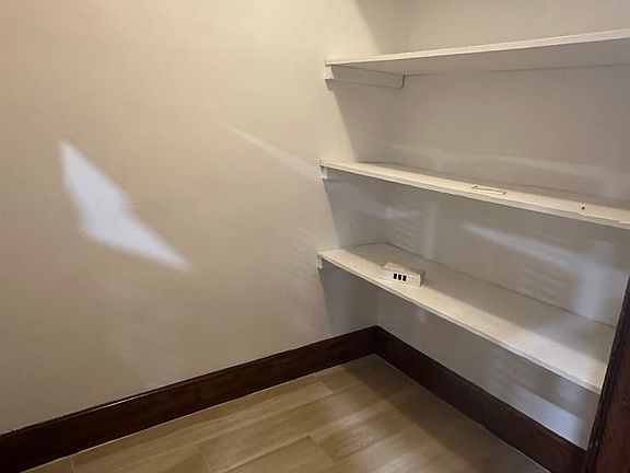 plank style shelving for pantry/ closet.