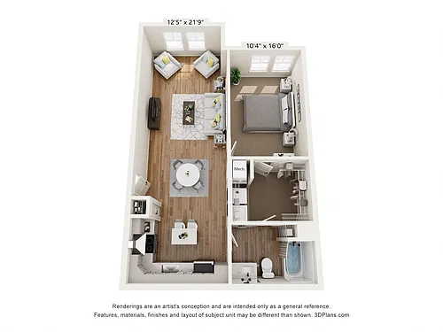 Floor plan A1E