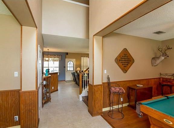 Looking from entry to back door