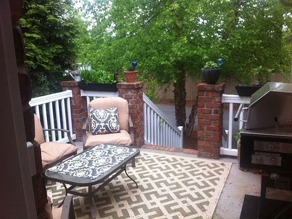 Back Porch with gas line
