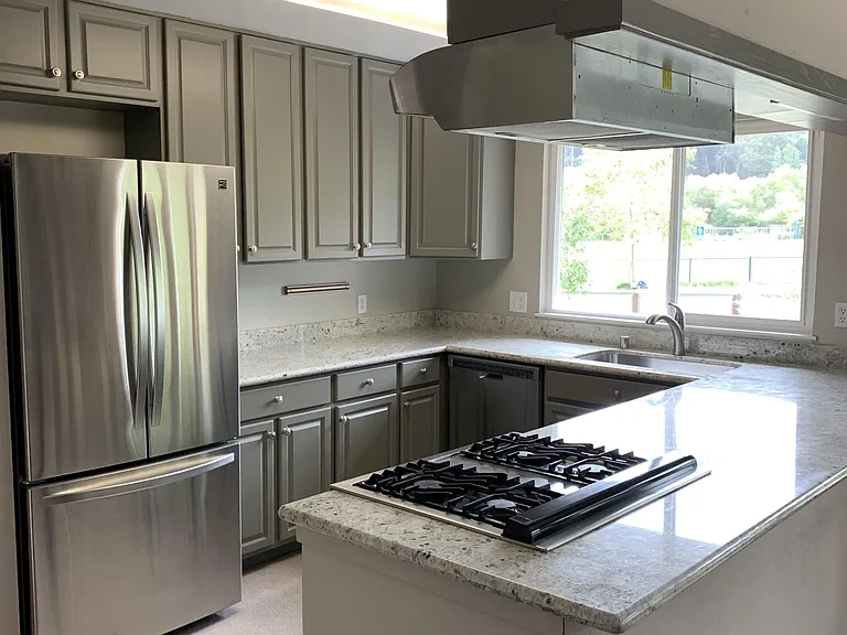 Looking into kitchen from family room