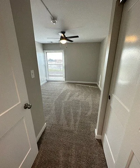 Spacious Bedroom With Upgraded Ceiling Fan & Floor to Ceiling Window
