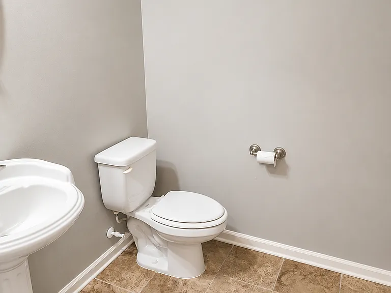 Half bathroom downstairs