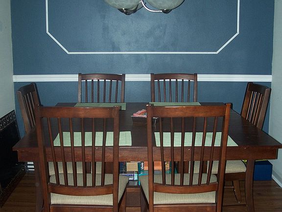 Dining room, open floor plan connecting kitchen