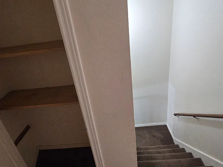 next to stairs