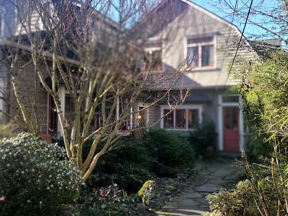 Approaching from the garage