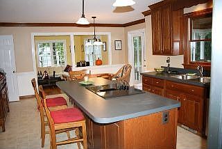 Kitchen with center island