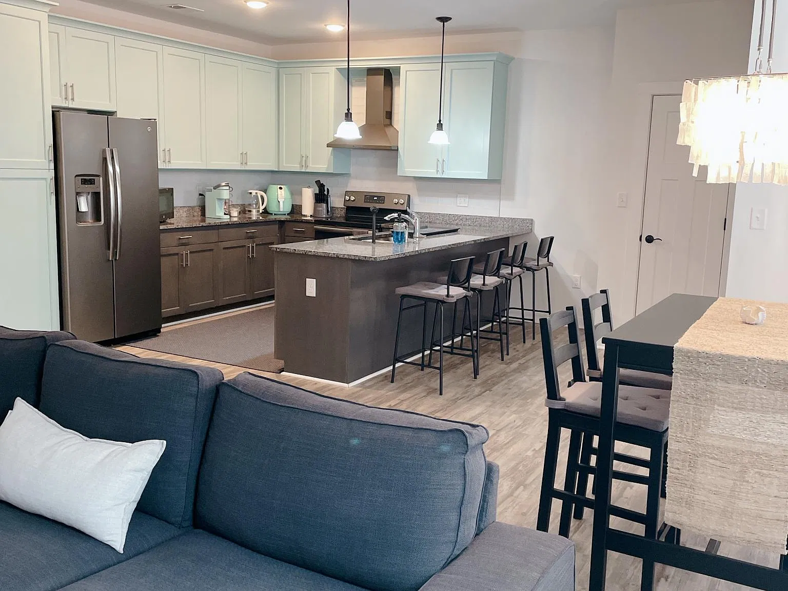 Open floor plan welcomes you to Coastal Modern Style Living by Chesapeake Bay Beach/East Beach Marina.