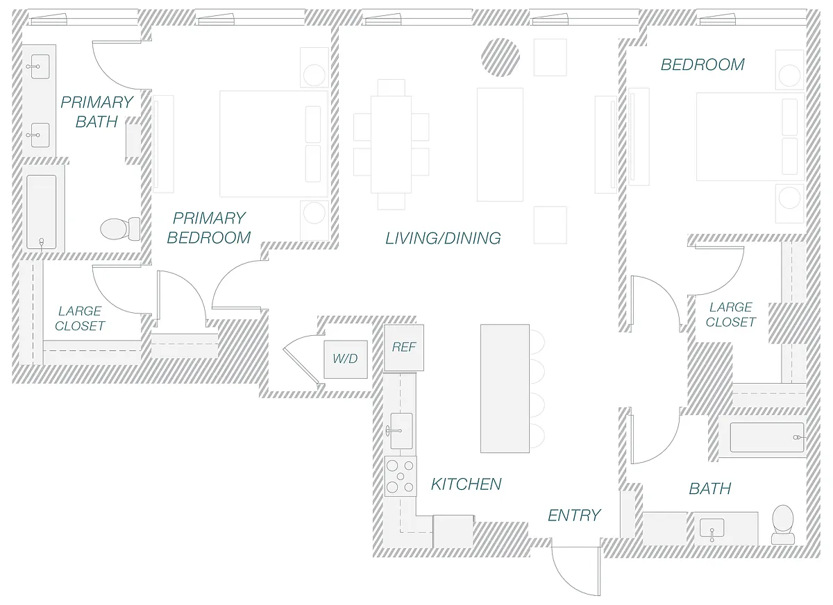 Floor plan 2-9C