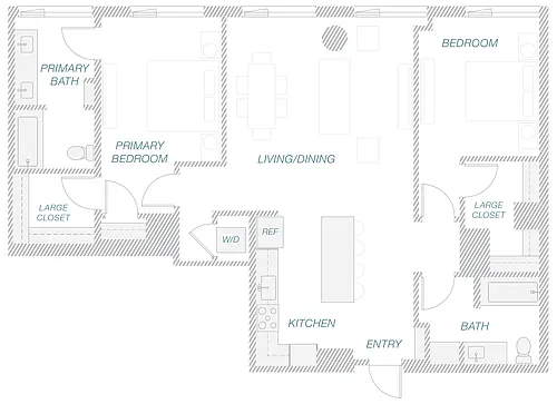 Floor plan 2-9C