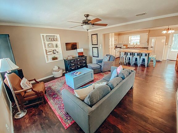 Living room and kitchen