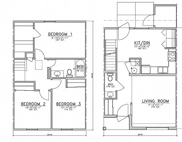 Floor plan 3 Bedroom