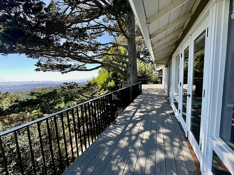 Outside view of deck.