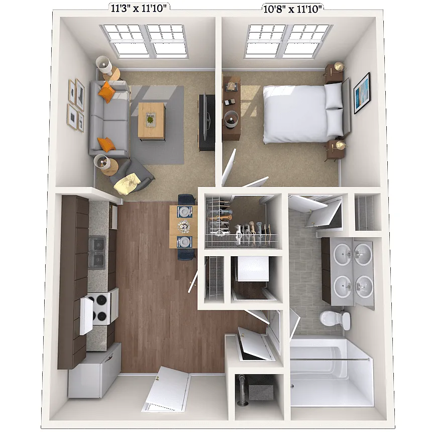 Floor plan 11B