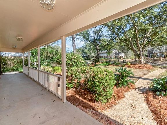 View of covered porch