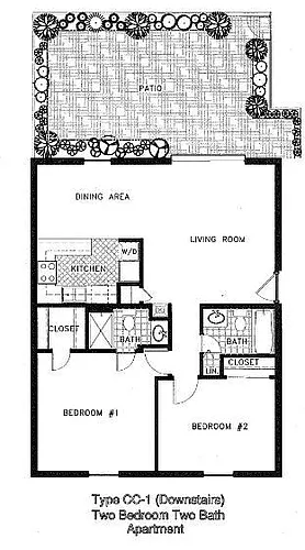 Floor plan 2 Bedroom