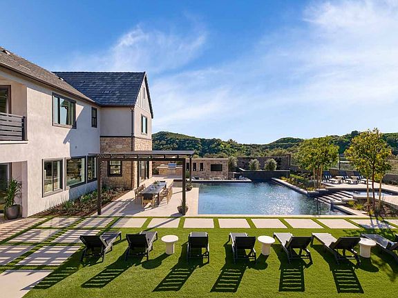 Plan 3 Model Home Backyard