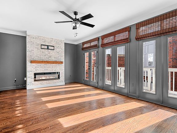 Main living area on second floor with access to the balcony