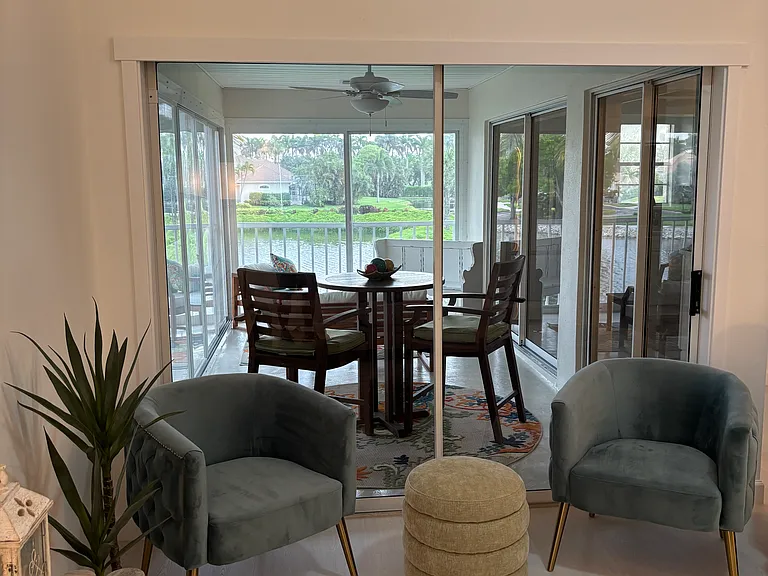 Living room slider to lanai
