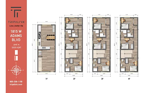 Floor plan 1815 W Adams Blvd