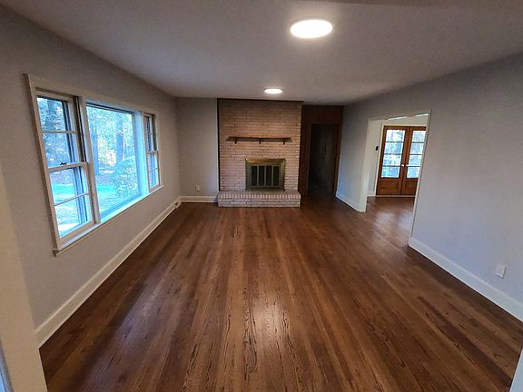 Living room from front door entry