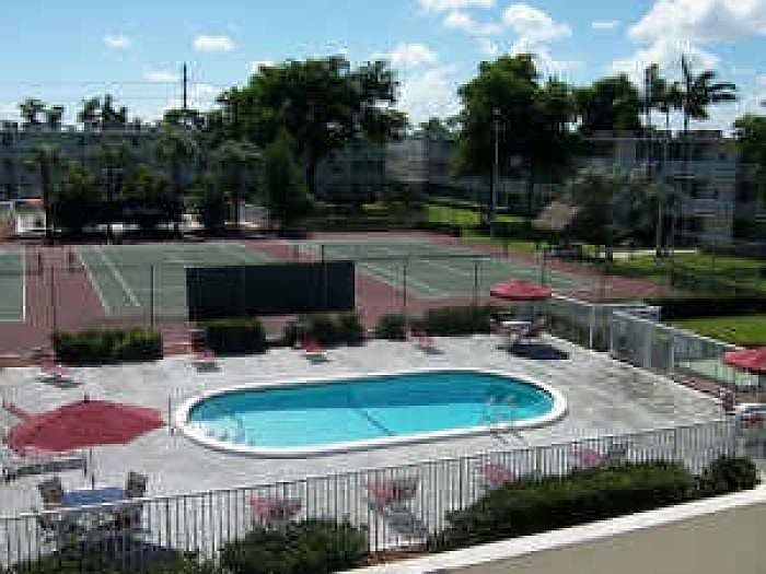 pool/tennis/courtyard