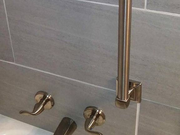 Brand New bathroom with modern fixtures