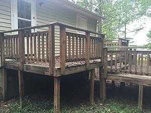 Backyard and deck