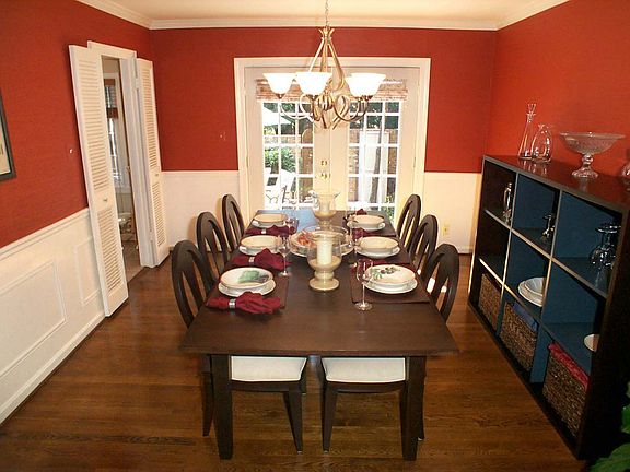 Large Dining Room Features 'Window Box' Molding