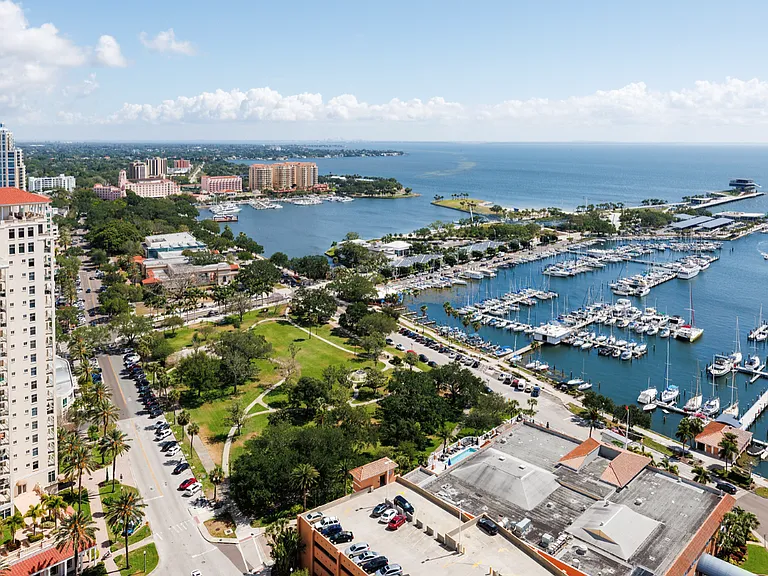 Easily Bike, Scooter or Drive to the St Pete Pier and Beach Drive