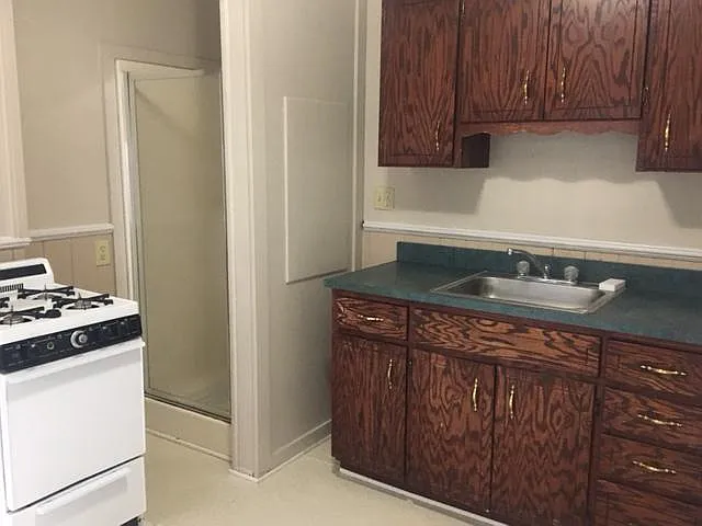 Kitchen--Corner Shower