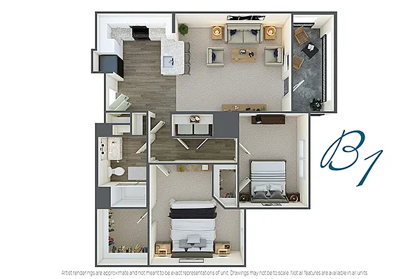Floor plan B1