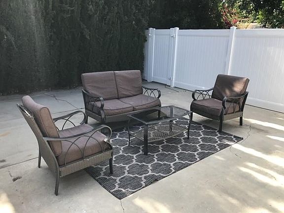 Private backyard
