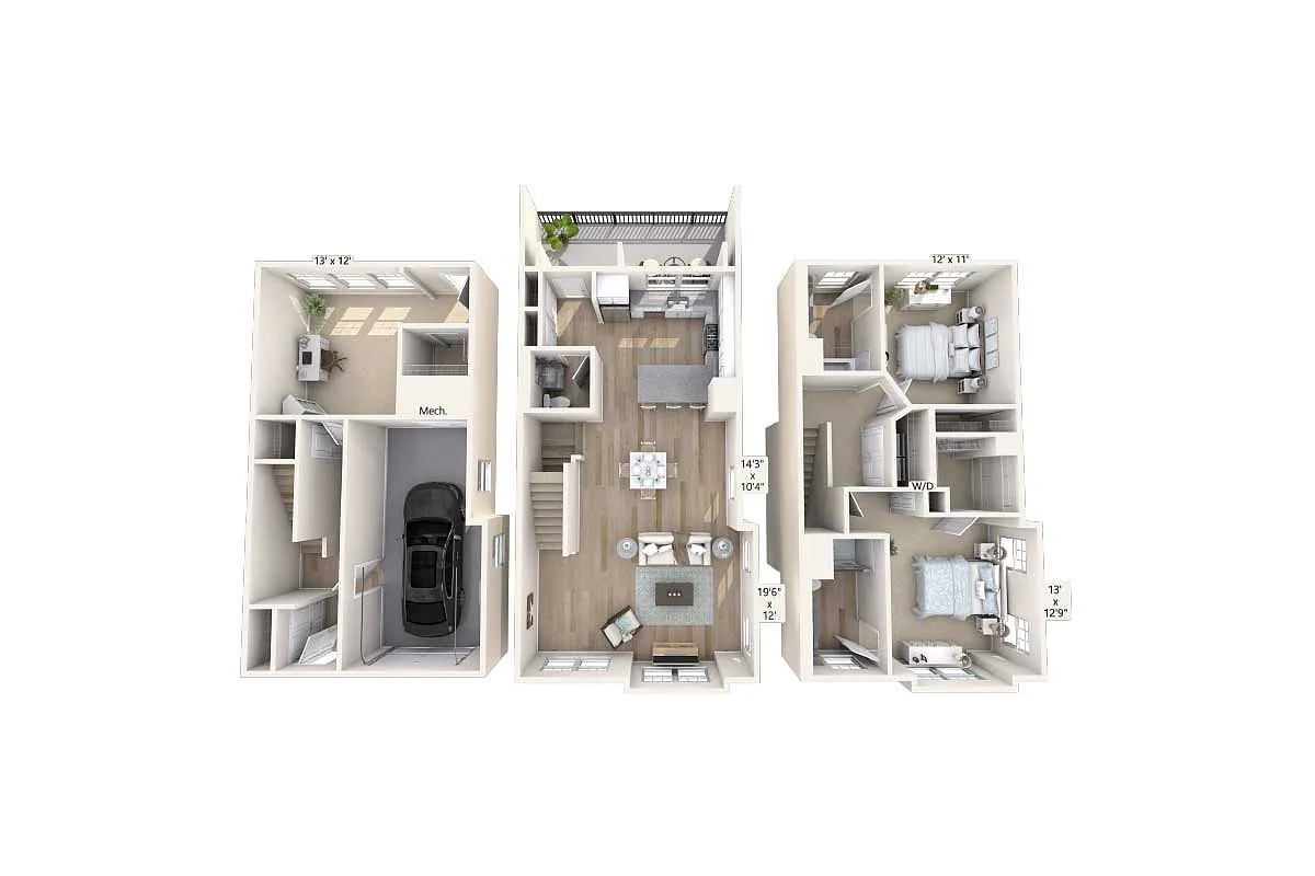 Floor plan B3T-1801sq-2101-2602-2