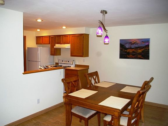 Ample dining area
