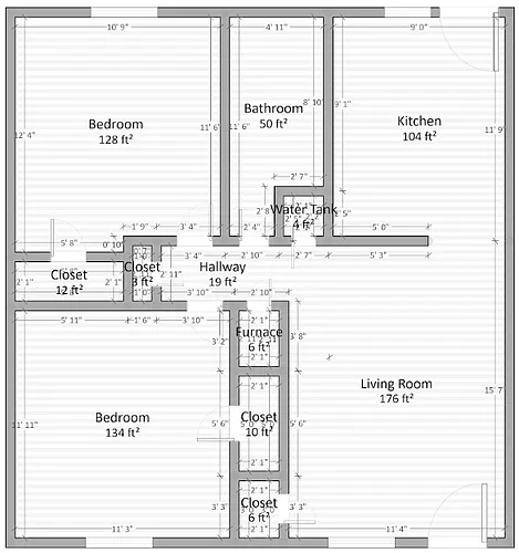Floor plan Leverett Trails